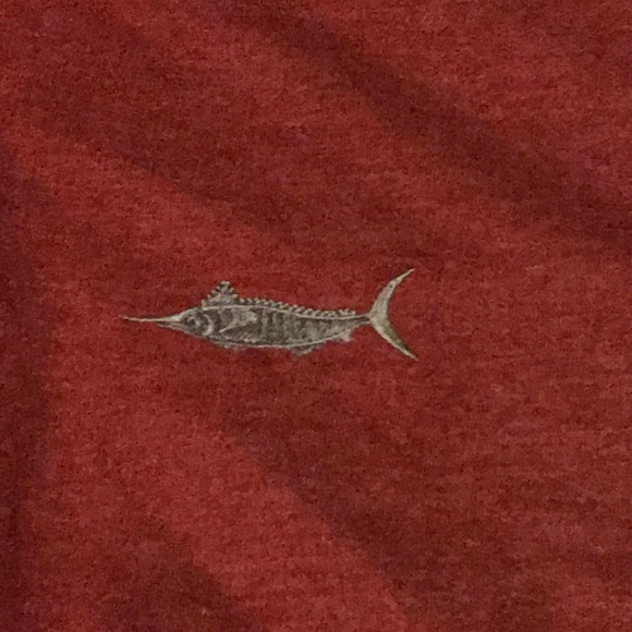 Large Cotton Half Zip With Swordfish Emblem - Picture 3 of 3